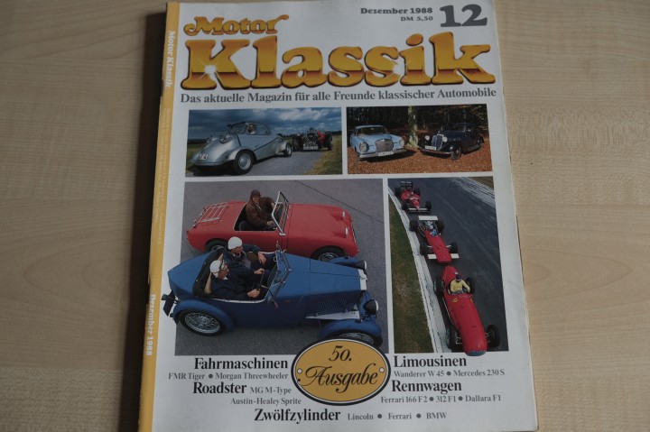 Deckblatt Motor Klassik (12/1988)